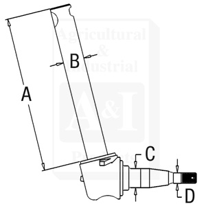 UM01010    Spindle-Left or Right---Replaces 189751M92